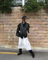 [ autumn basic ] fits snap & buckle over leather jacket