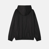 Miller cotton striped zip-up