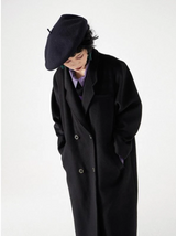 Wool double-sided fleece overcoat