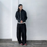 Bungee Hem Track Wide Trousers