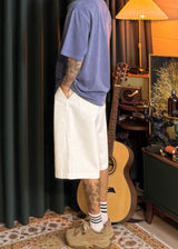White Bermuda pants