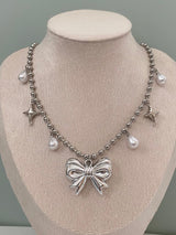 ribbon bbb necklace