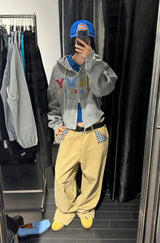 ハイデンチェックワイドパンツ