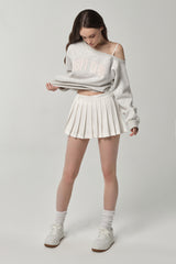 イブニングクラブスカート White