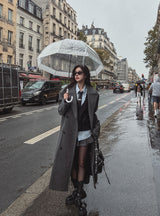Moi Side Pocket Double Long Coat