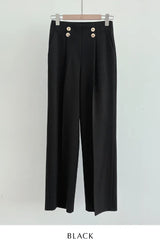 Loire Two-Button Wide Slacks