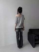cat brush wide denim