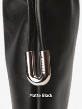 LUZIN MINI シープスキンショルダーバッグ / Matte Black