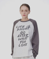 ユニセックスライフラグランTシャツ