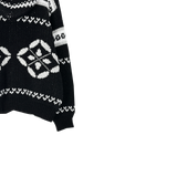 nordic knit hood zip-up