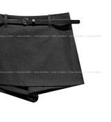 [Belt set] トミースリットレイヤードスカートパンツ