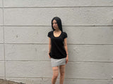 Slub U-Neck T