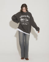 SNOW LEOPARD PRINT SWEATSHIRT [normal] [BLACK]