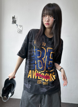 レニウム ミリタリー カモ レター パッチ ショートスリーブ Tシャツ 2カラー