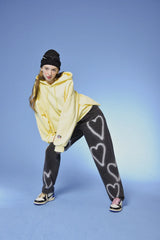 【数量限定】[unisex] heart denim pants (black) 