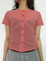 Striped mini cardigan (4color)