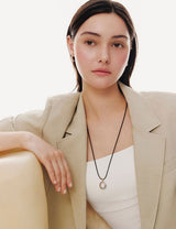26SS★ [Premium Plating] H-Edition AB(C) Fluid String Necklace