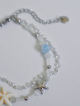 Surgical steel refreshing sea starfish bracelet