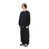 Sport Dept Flocking Logo Sweatshirt - Black