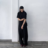 Oversized Pleated Trousers