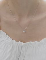 26SS★ Essence Silver Moissanite Floria Necklace
