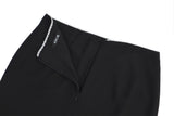  Lisha wrap long skirt (black)