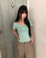 Yuel Ribbed Short Sleeve T-Shirt