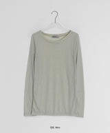 ギルモヒレイヤードUネック長袖Tシャツ