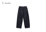 Penny Non-Fade Denim Pintuck Raw Wide Pants