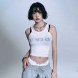 ENE See-through Sleeveless - WHITE