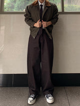 Corduroy Collar Work Jacket