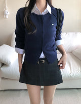 Checkered Mini Skirt Pants (2colors)