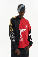 レイヤードルックグラフィックTシャツ