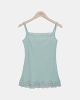 Vuet Lace Ribbed Sleeveless Top