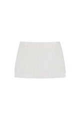 Rosette garden skirt, Ivory