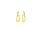 26SS★ Champagne First Moon Silver One-Touch Earrings S