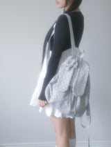 Pudgy bunny backpack _ light grey