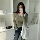 [BELLIDE MADE] 8 colors テンセルレイヤードUネックTシャツ