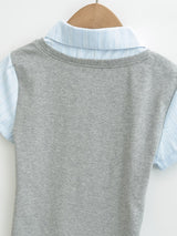 Alessa Layered Collar Slim Top