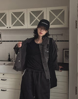 Kuden damage crop denim jacket