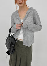 [MADE] Daema Summer Sheer Ribbed Hooded Cardigan
