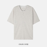 LMN Summer Air Cool Henley Neck Short-Sleeved T-Shirt (5 colors)