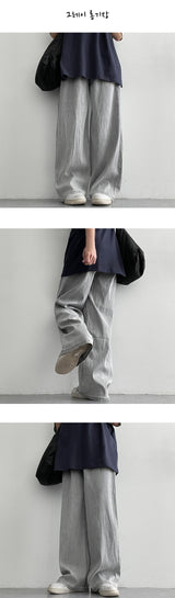 [Short, Basic, Long] [S~2XL] Robit サマーワイドピンタックデニムパンツ
