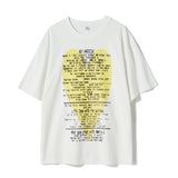 Untitled Heart Logo Pigment Wash Short Sleeve Off White