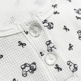 BEAR WAFFLE TEE (WHITE)