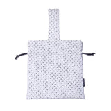 One Handle String Bag_Mini Dot White