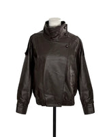 [ autumn basic ] fits snap & buckle over leather jacket