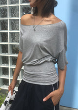 OFF SOULDER HALF TEE