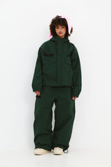 REFINED HOODED JACKET DARK GREEN