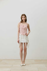 BELLA MINI SKIRT PANTS / WHITE
